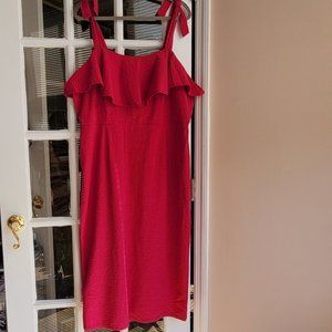 A New Day Hot Pink Midi Dress Size XXL